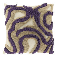 DEKOKISSEN Calin Violett 45/45/8 cm - Lila, Textil (45/45cm) - Unique Living