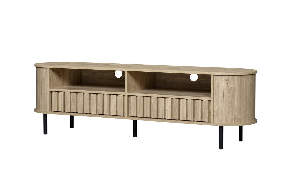 LOWBOARD Naturfarben 160/40/48 cm - Naturfarben, Holzwerkstoff (160/48/40cm) - PANGIVO