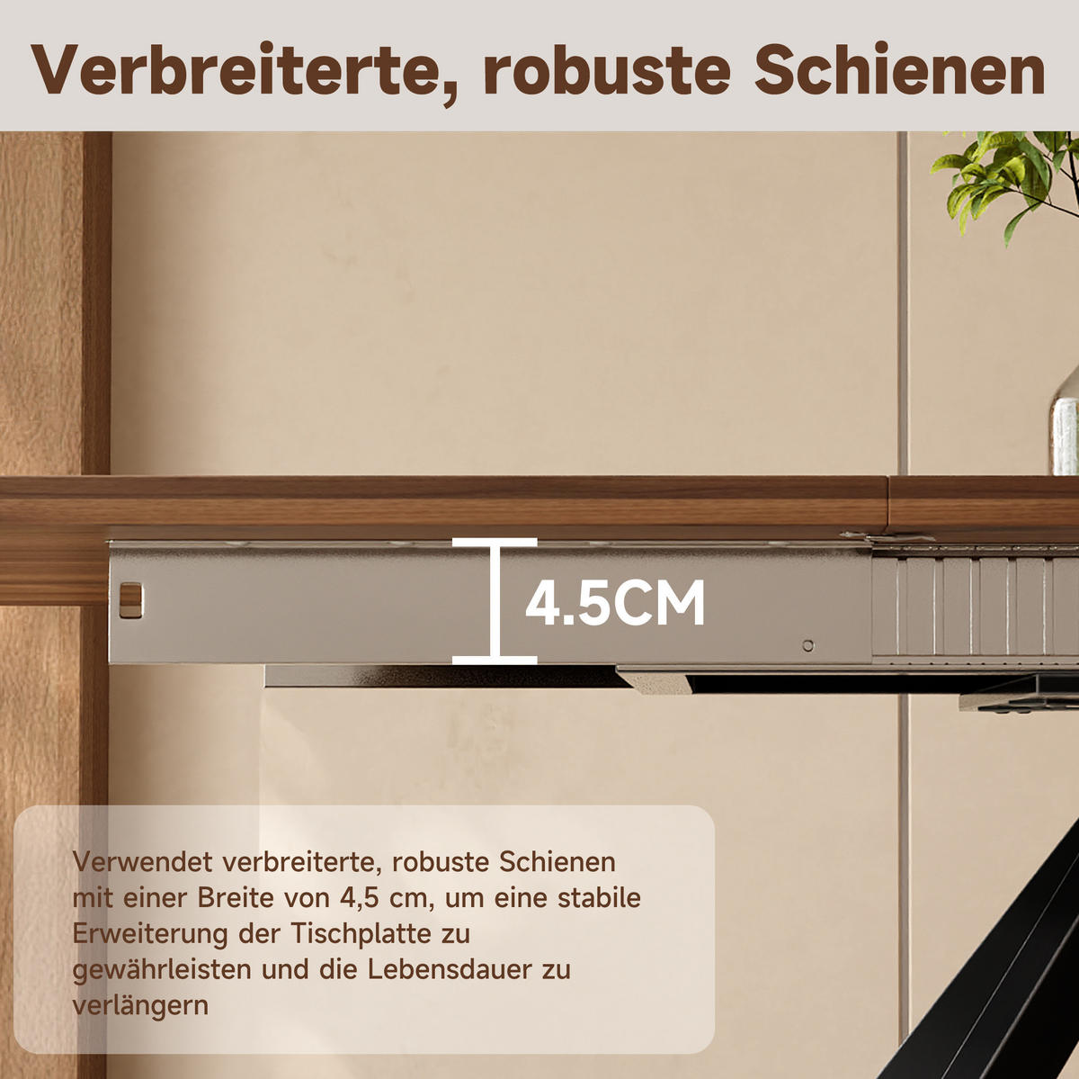 AUSZIEHTISCH 160-240/90 cm in Walnussfarben für 6 bis 10 Personen - Walnussfarben, Holzwerkstoff (240/90/74.5cm) - BEAOK