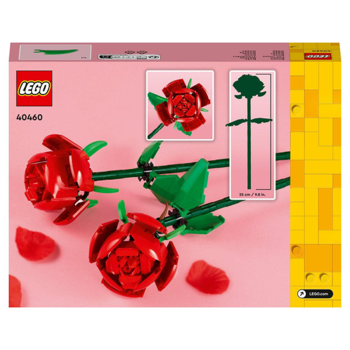 KLEMMBAUSTEINE Botanicals Rosen - Gelb, Kunststoff (19.1/4.6/14.1cm) - Lego