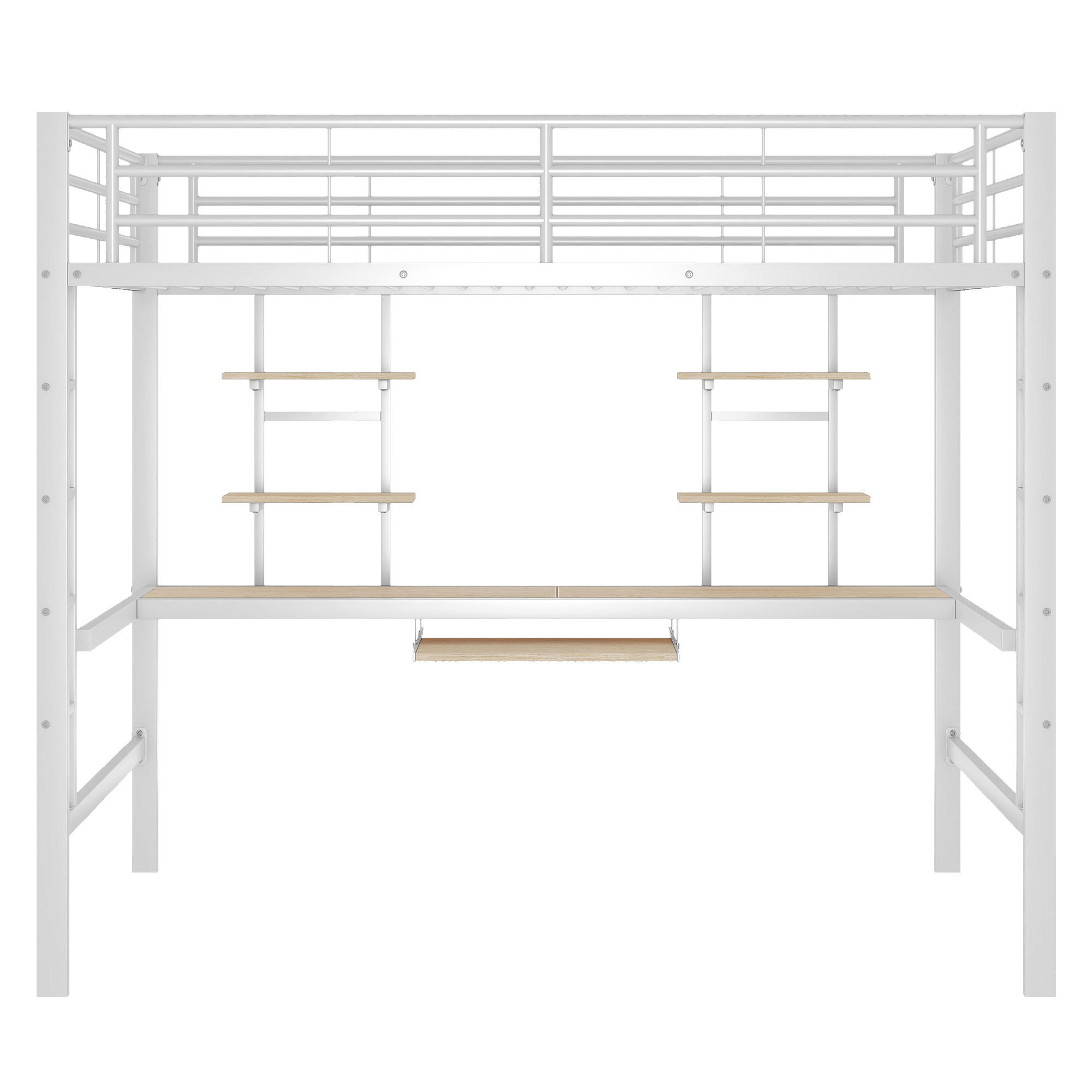 HOCHBETT Metall 140/200 cm Weiß - Weiß, Metall - Raumix