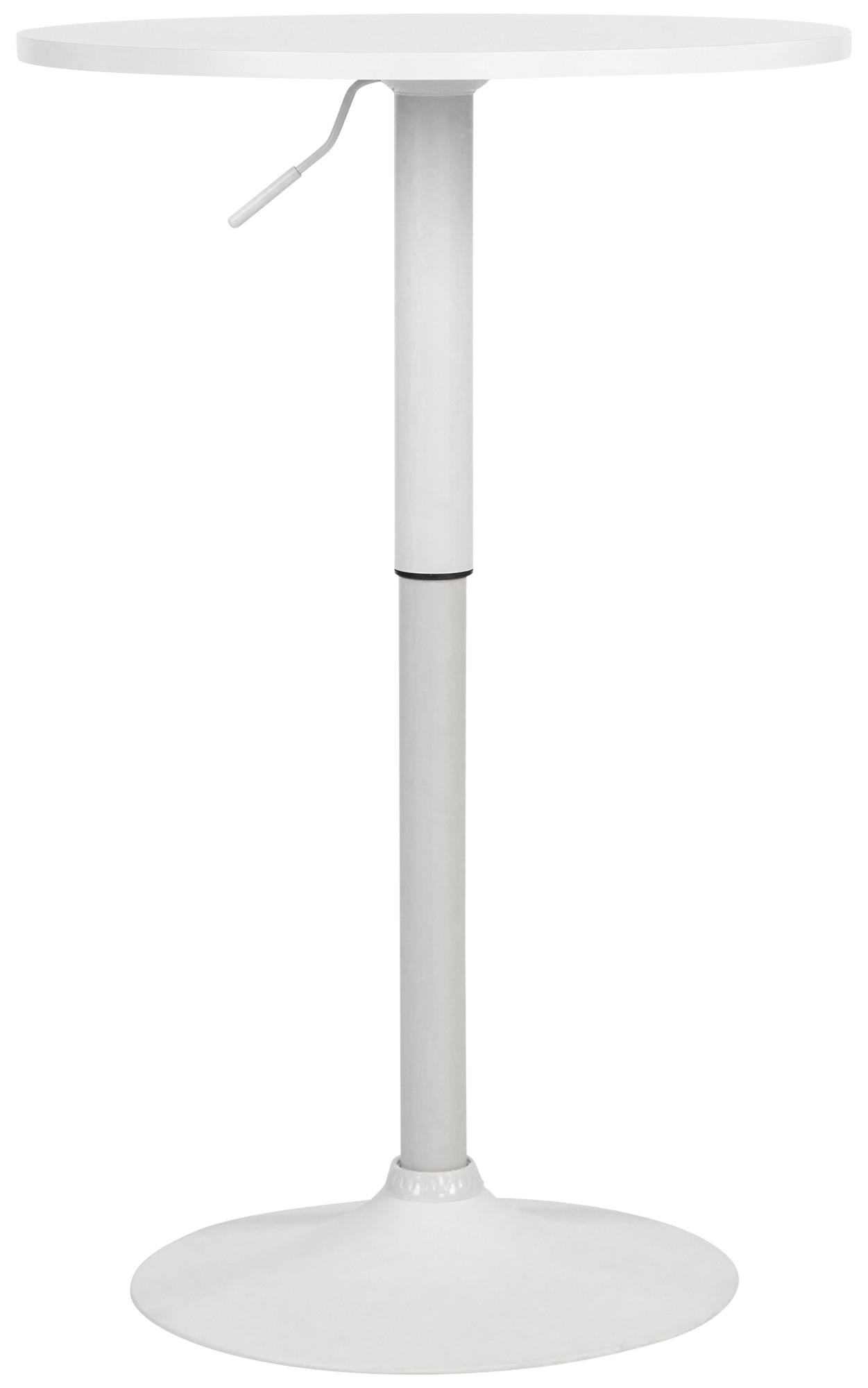 STEHTISCH rund 60 cm Holz weiß/weiß - Weiß, Holz/Metall (60/60/85cm) - CLP