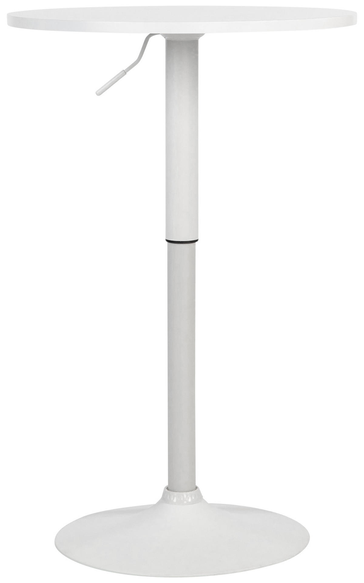 STEHTISCH rund 60 cm Holz weiß/weiß - Weiß, Holz/Metall (60/60/85cm) - CLP