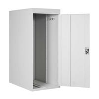 FAHRRADGARAGE rechteckig Hellgrau - Hellgrau, Metall (79/192/122cm) - MCW