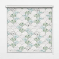VNÚTORNÁ roleta - okenná roleta - roleta - 90x140 cm - Polkruh - zelená, plast (90/140/0.5cm) - TULUP