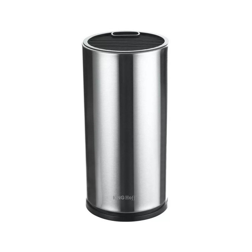 KÜCHENMESSERSTÄNDERBLOCK 31845 - Silberfarben, Metall (11.7/23.5/23.5cm) - Kinghoff 