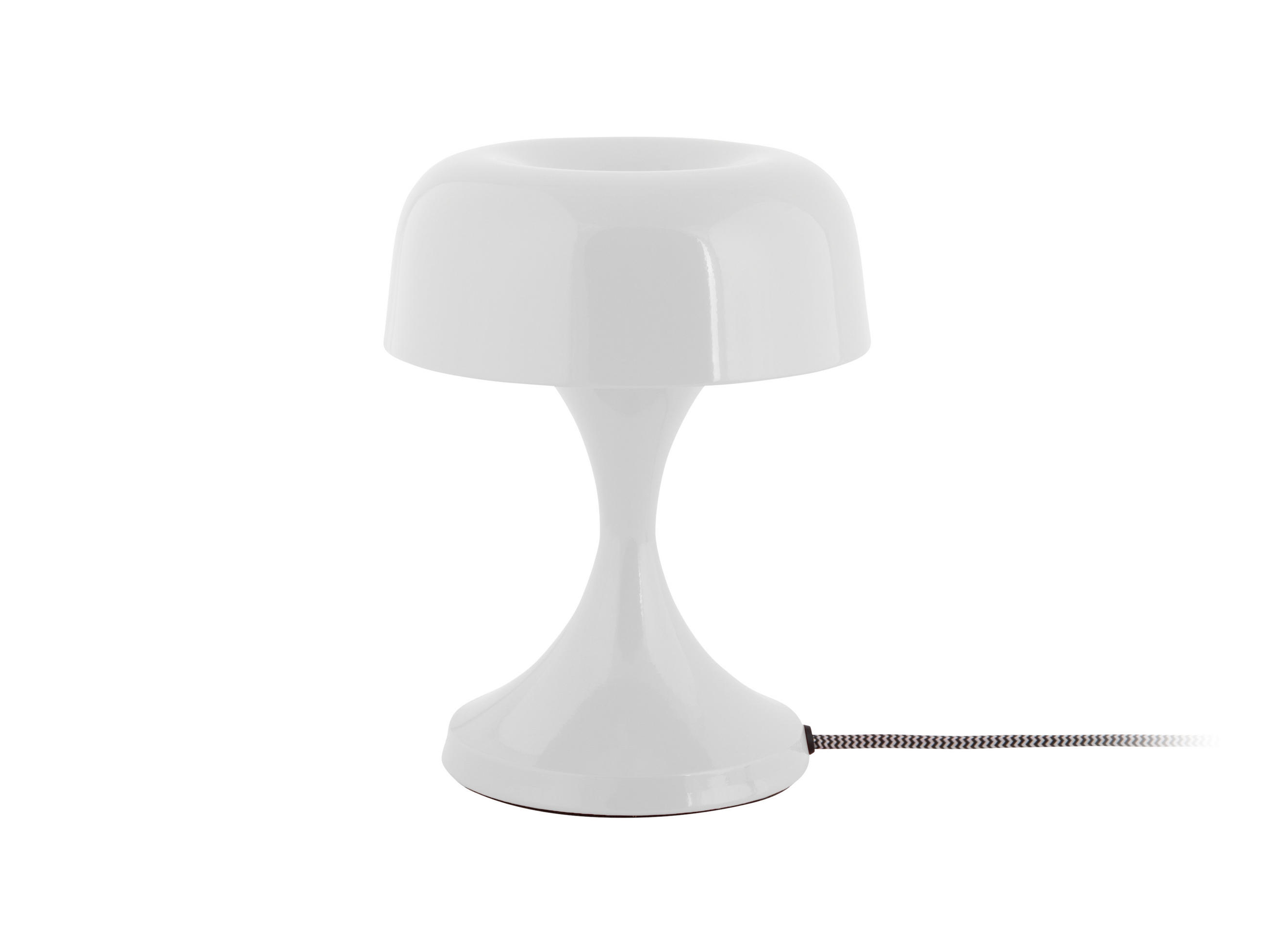 TISCHLAMPE Moda Retro - Weiß - 15,5/15,5/20 cm - Weiß, Metall (15/15/20cm) - Leitmotiv