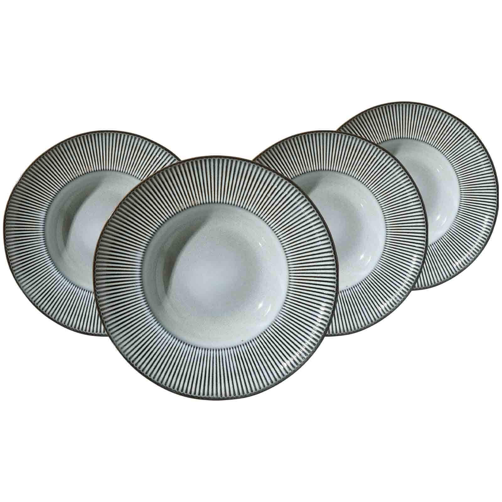 PASTATELLER Salerno grau ø 30,5 cm 4er Set - Grau, Keramik (30.5cm) - Ritzenhoff Breker