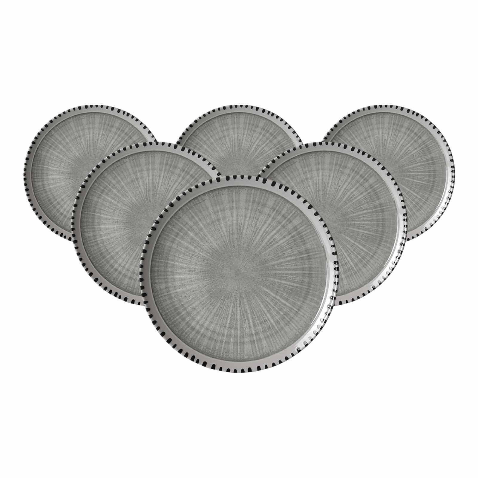 SPEISETELLER Natura Grau ø 26 cm 6er Set - Grau, Keramik (26cm) - Ritzenhoff Breker