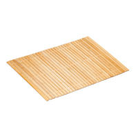 BAMBUS-BADVORLEGER - Hellbraun, Holz/Kunststoff (80/50cm) - Relaxdays