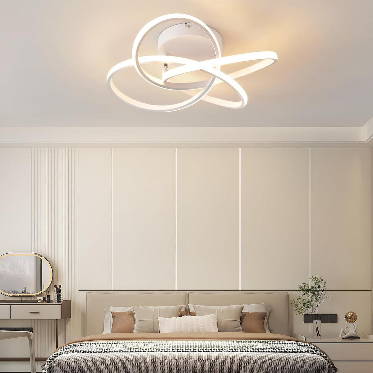 LED-DECKENLEUCHTE Timoa 45/42/16 cm - Weiß, Metall (45/42/16cm) - ZMH