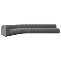ECKSOFA modulares Sofa Karex-L3 - 490x194x70 cm Dunkelgrau - Dunkelgrau, Holzwerkstoff/Textil (490/194cm) - ALTDECOR