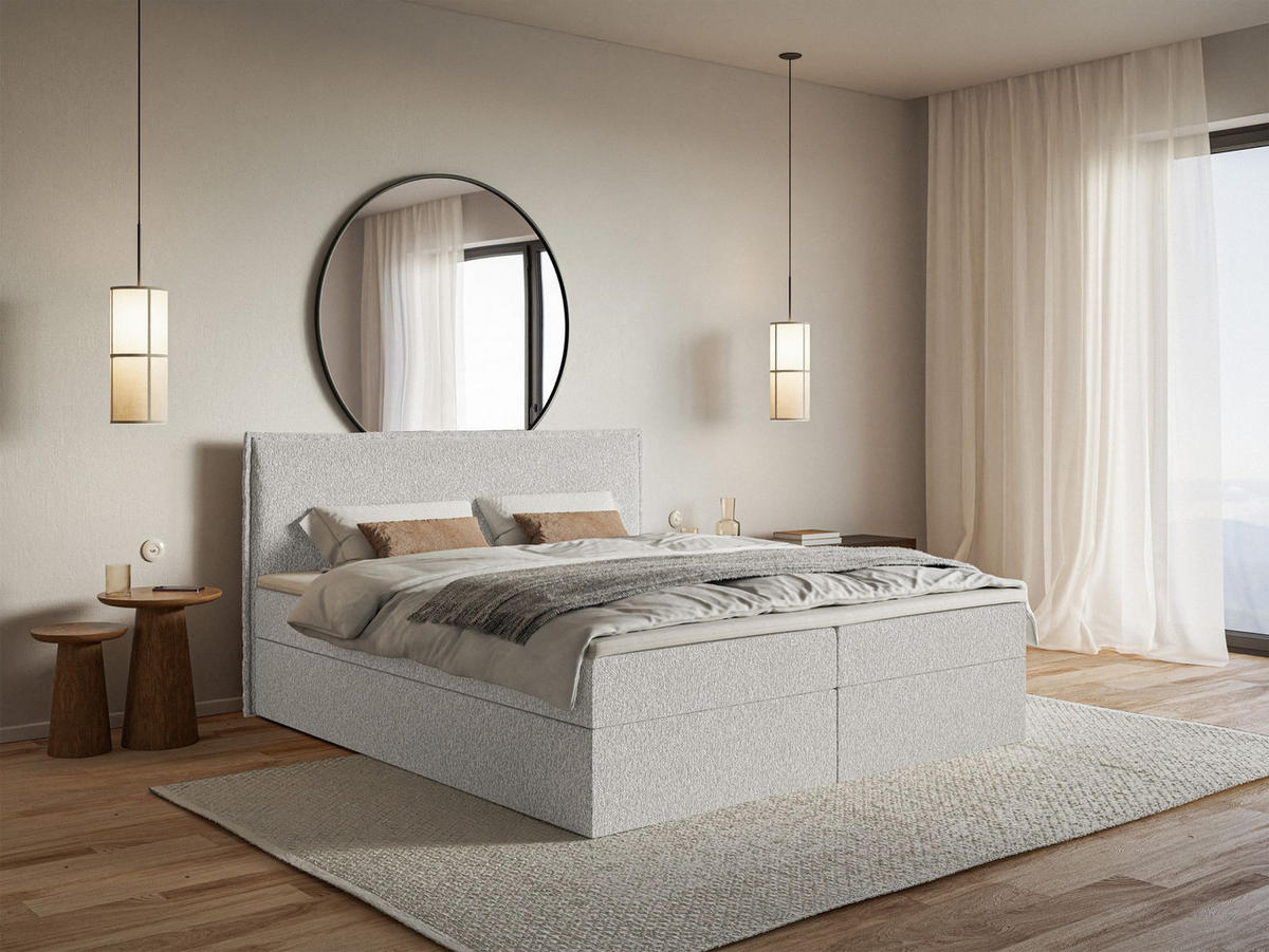 BOXBETT Softie Hellgrau Chenille 140x200 cm - Hellgrau, Textil (140/200cm) - Selsey