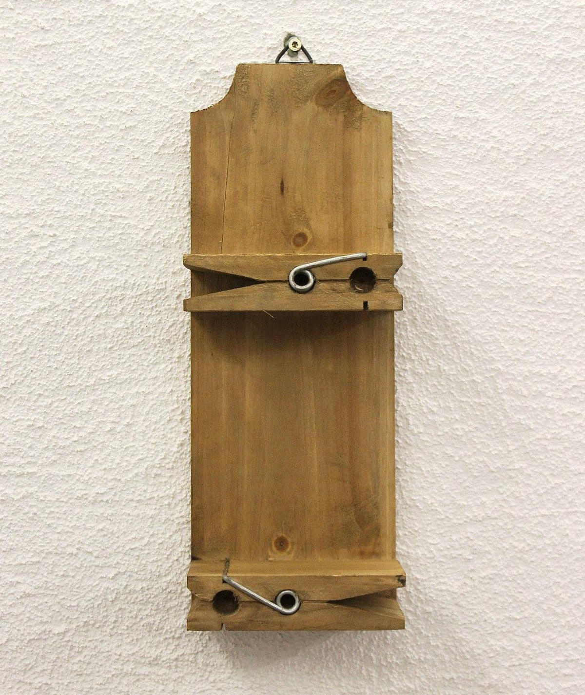 WANDREGAL Wäscheklammer Holz Braun 14,5/9/39,5 cm - Braun, Holz (14.5/39.5/9cm) - DanDiBo