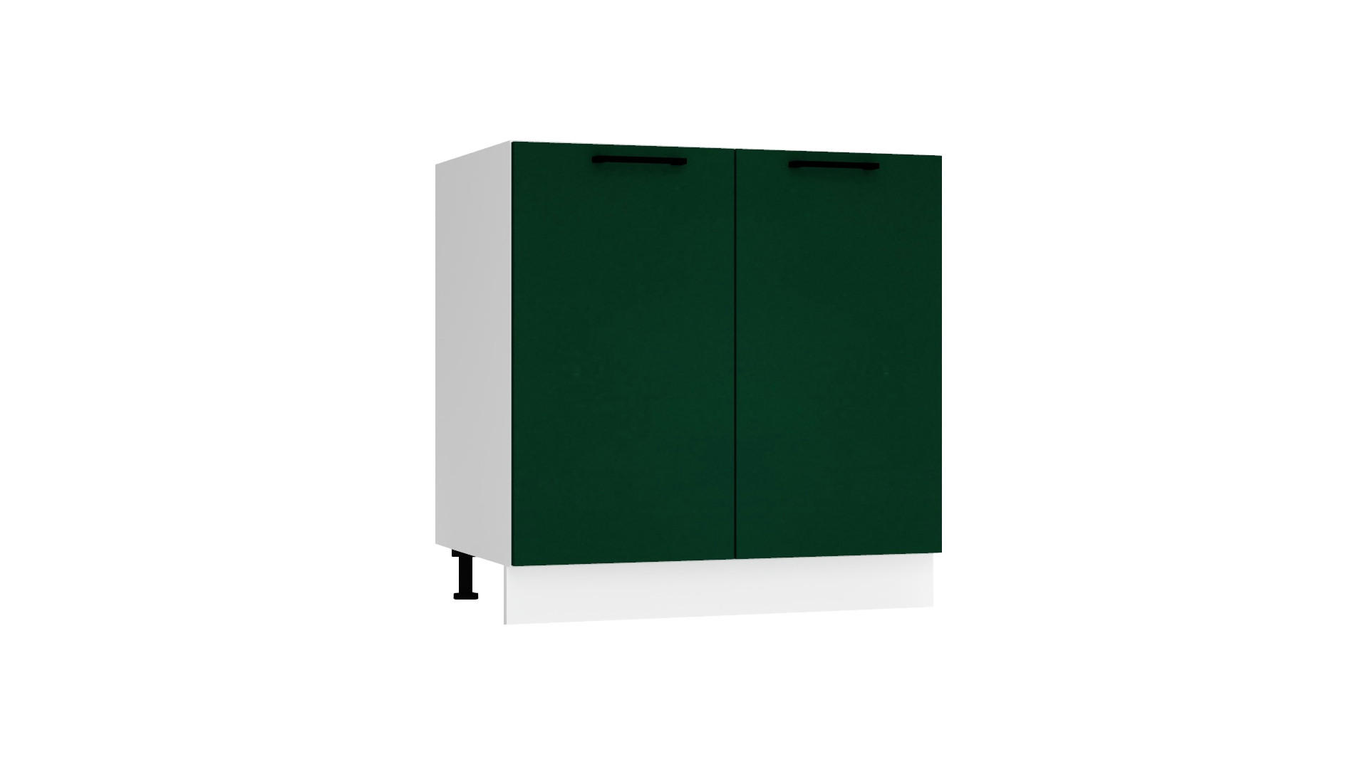 SPÜLENUNTERSCHRANK D80ZL - Morvex - Praktische Küchenlösung - Dunkelgrün, Holz/Metall (80/82/52.4cm) - ROYAL24_MARKT