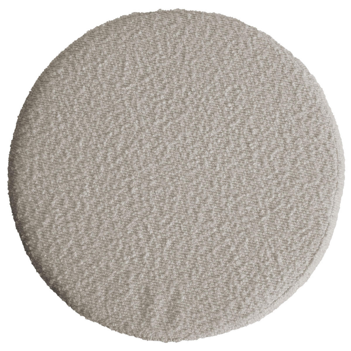 HOCKER 2er-Set höhenverstellbar und drehbar Sitzhöhe 45-57cm Ø 37cm Stoff Bouclé Beige - Beige, Textil (37/57/37cm) - PROREGAL