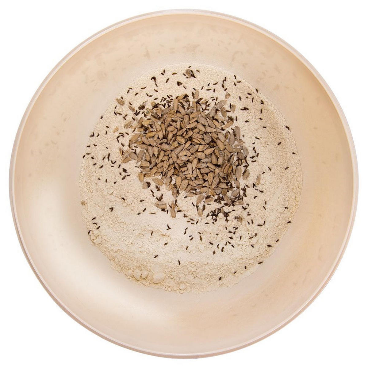 KÜCHENRÜHRSCHÜSSEL Braun Creme - Creme, Kunststoff (27/27/16cm) - Orion 