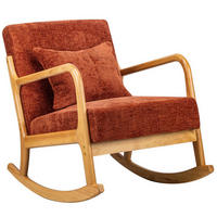 SESSEL Holz Terrakotta - Rot, Holz (64/80/88cm) - Nordlys