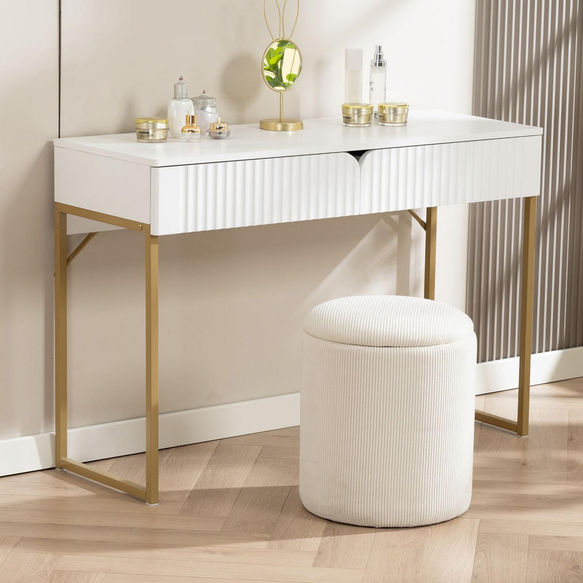 KONSOLENTISCH FRIBO weiß - Weiß, Holzwerkstoff (40/110/75cm) - IDIMEX