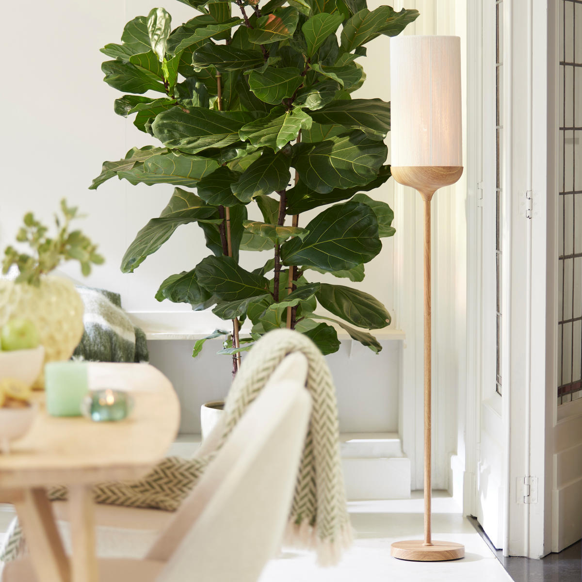 STEHLEUCHTE Dania Braun Ø23/159 cm - Braun, Metall (23/23/159cm) - Light & Living