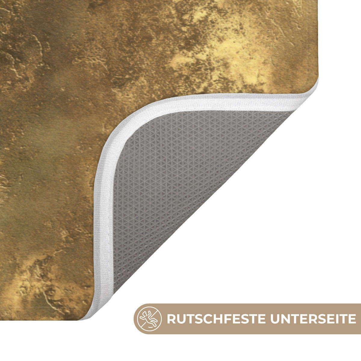 KÚPEĽŇOVÁ PREDLOŽKA Starožitný - metalický vzhľad - zlatý 120x60 cm - zlatá, textil/plast (120/60cm) - OnlyWow