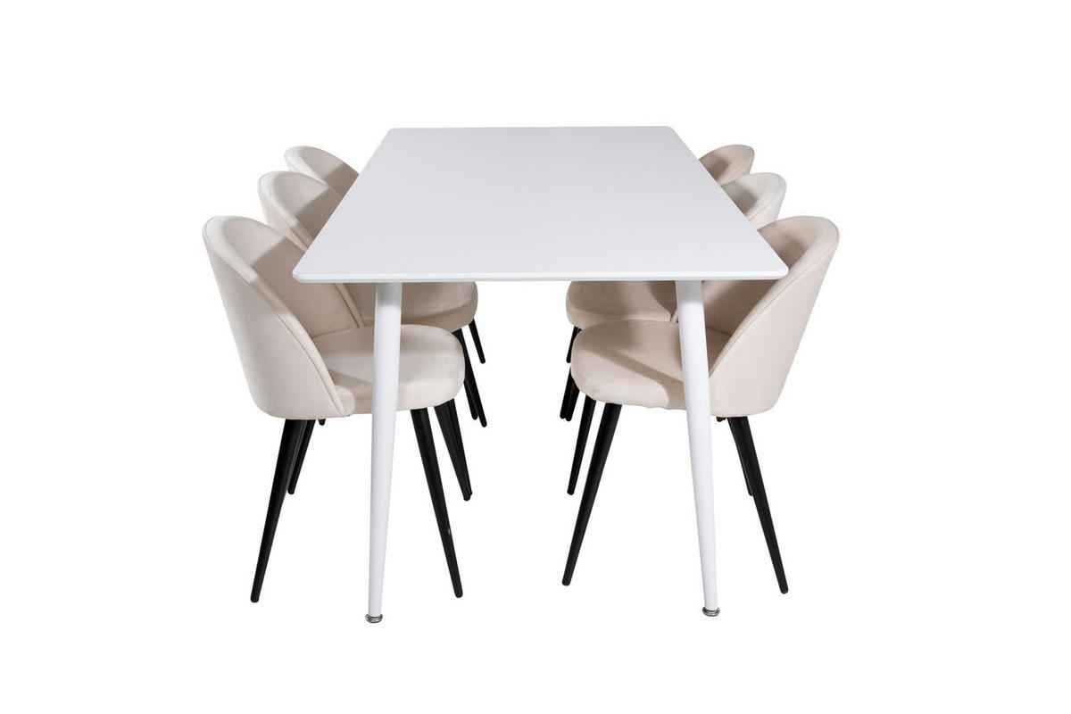 TISCHGRUPPE Beige - Beige, Holzwerkstoff (90/75/180cm) - ebuy24