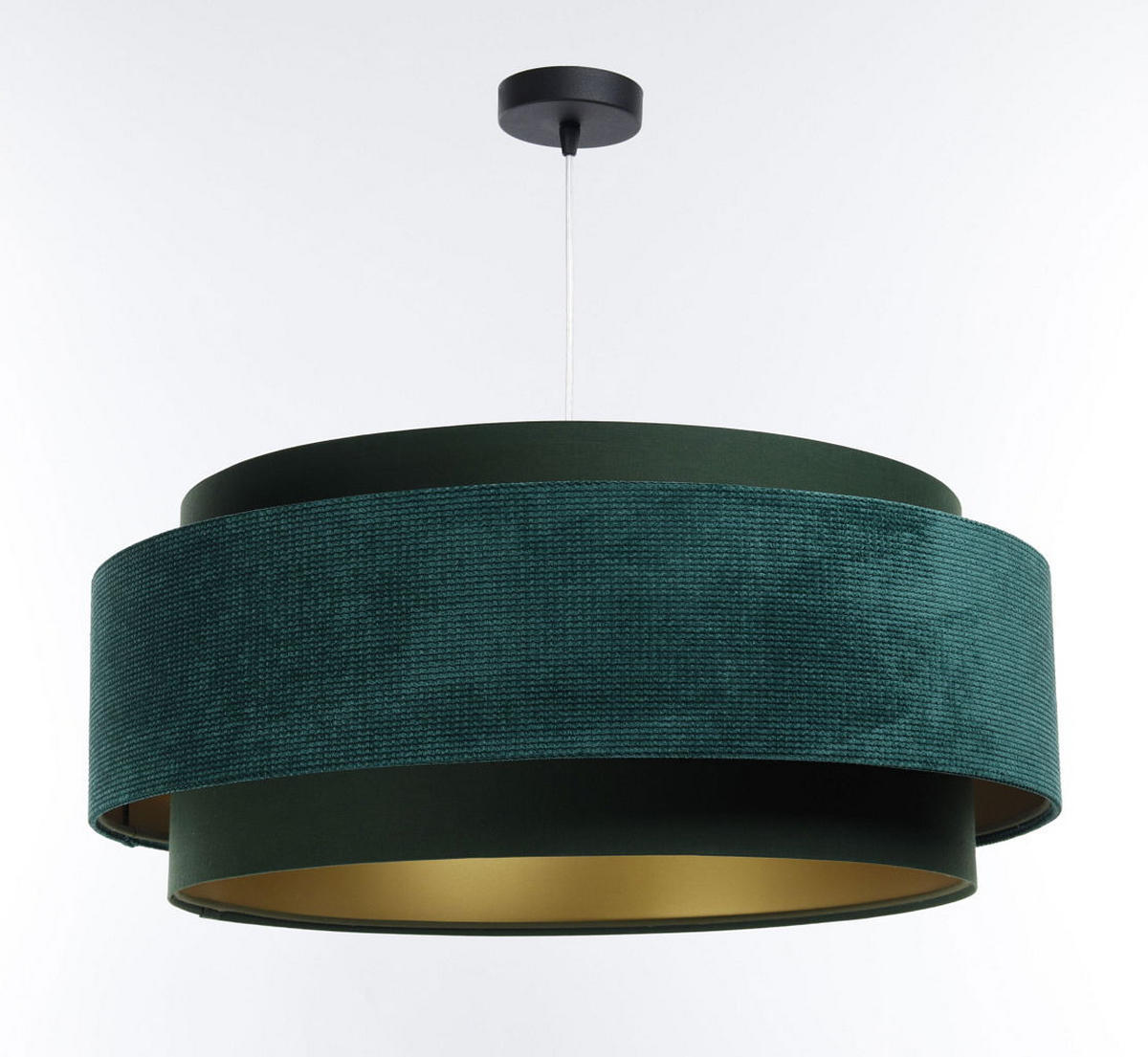 HÄNGELEUCHTE Grün 60/25 cm - Türkis, Kunststoff (60/1/25cm) - ONZENO