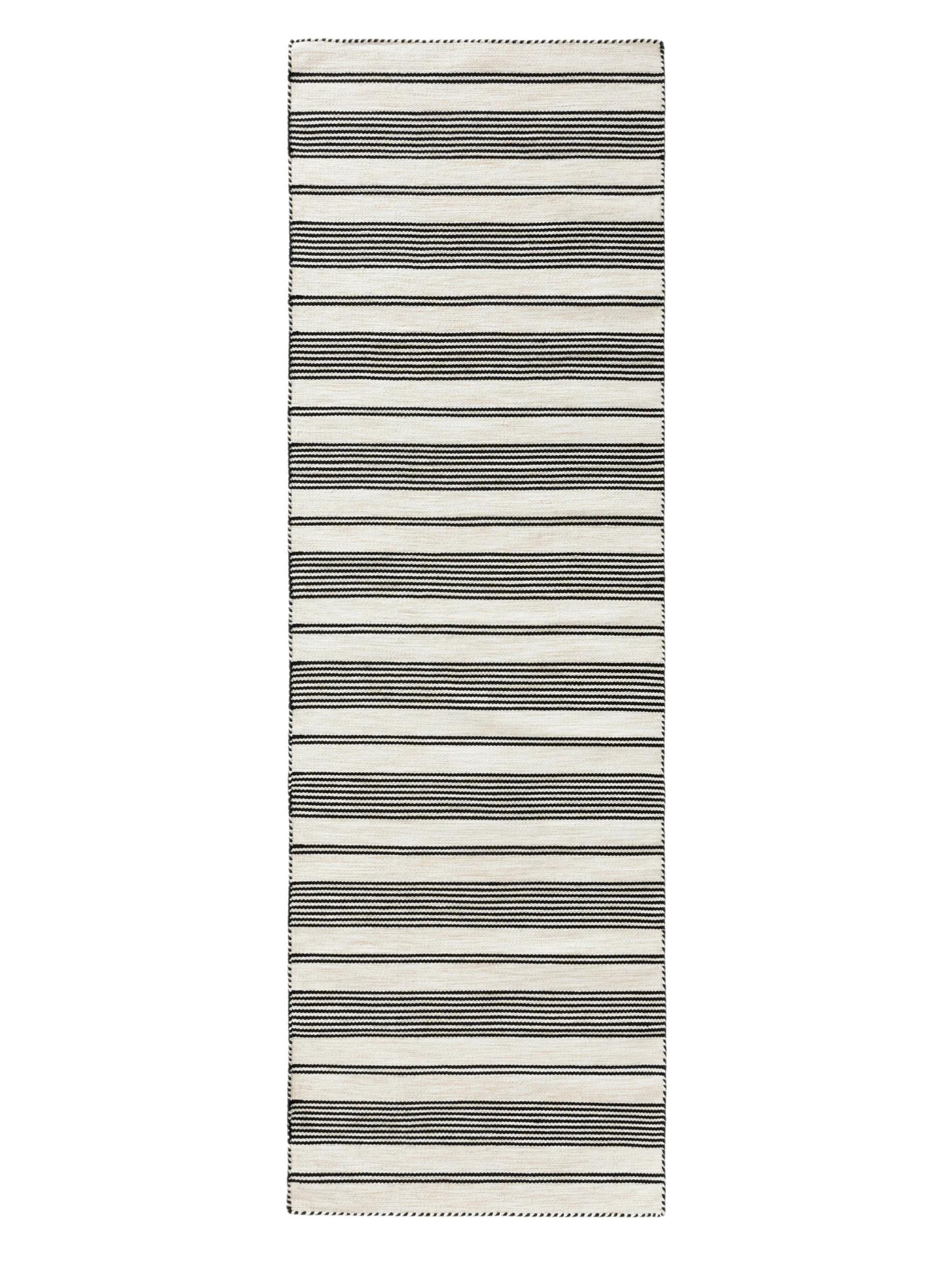 OUTDOORLÄUFER Rida Beige/Schwarz 80/250 cm - Beige/Schwarz, Kunststoff/Textil (80/250cm) - benuta