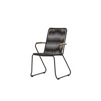GARTENSTUHL 2er Set Schwarz - Schwarz, Holzwerkstoff (60/93/63cm) - ebuy24