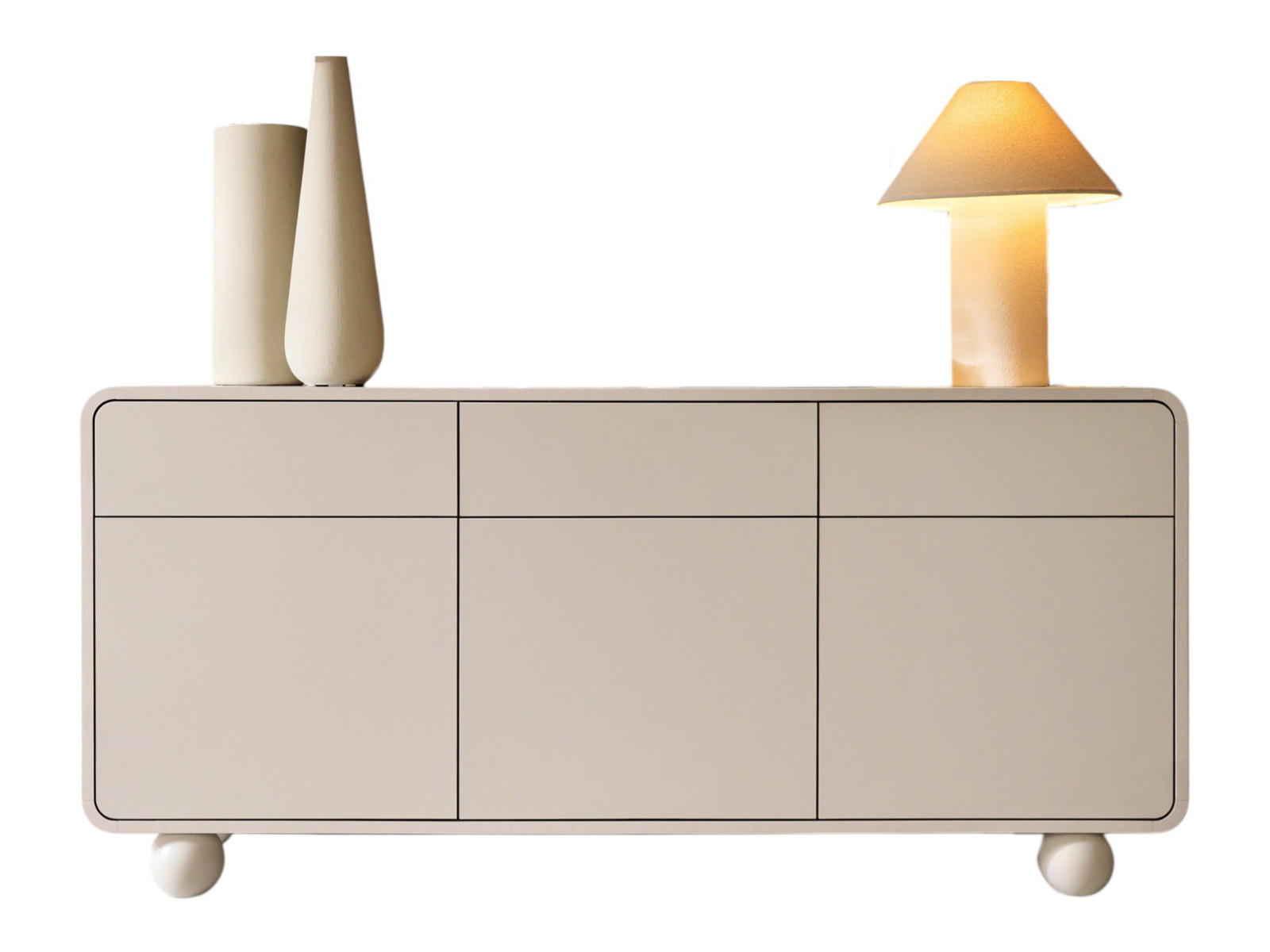 Compleo24 Kommode Beige 160x75x39 cm