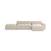 ECKSOFA RIFU LA mit Schlaffunktion, Beige - Beige, Textil (363/185cm) - Fedve