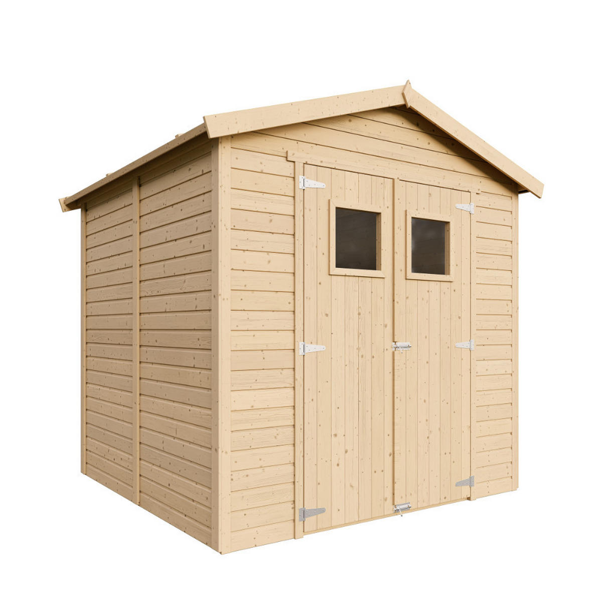 HOLZ GARTENSCHUPPEN - H228x222x233 cm/4,2 m² - M351 - Beige, Holz (233/228/199cm) - Timbela