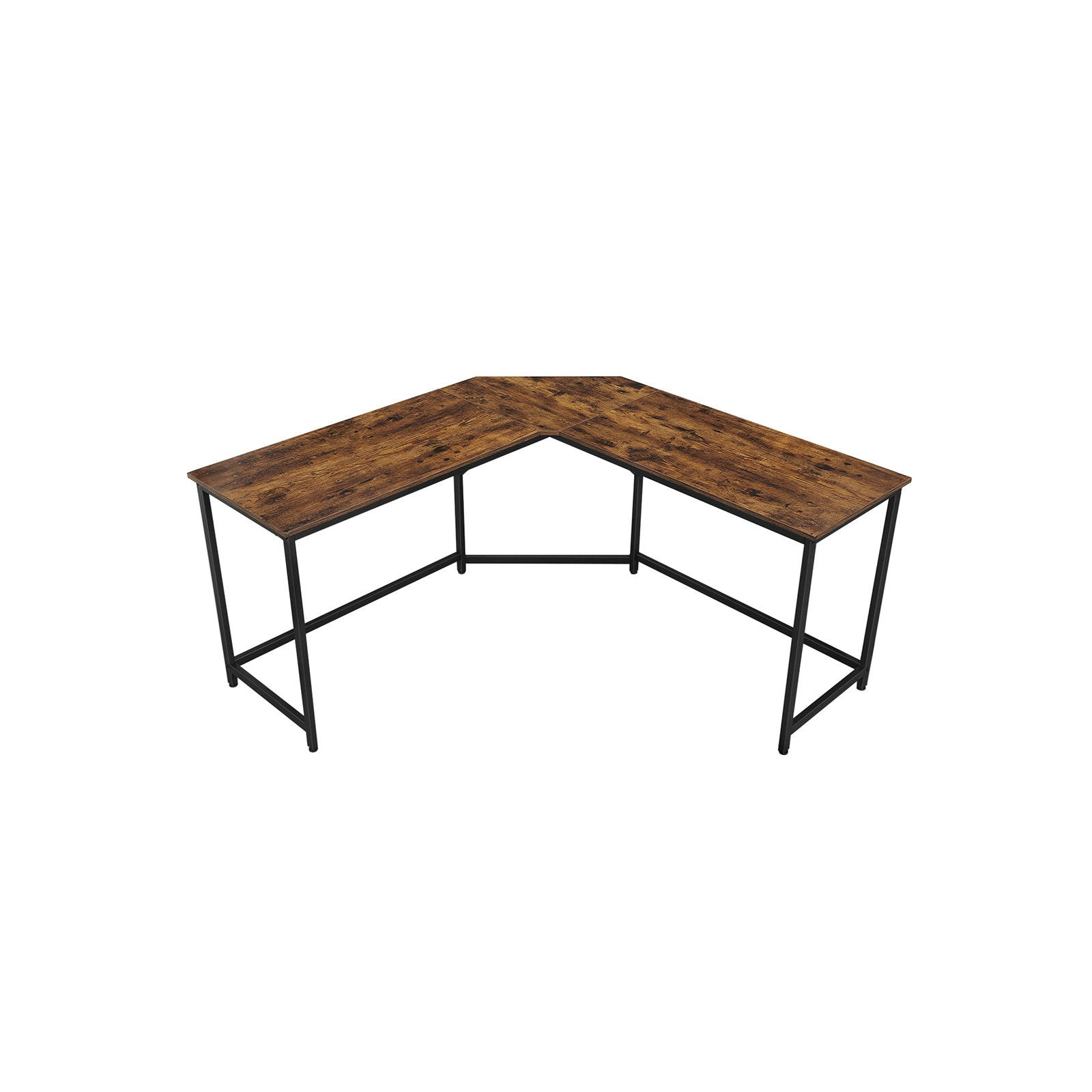 Hansiro Eckschreibtisch Braun 149x75x149 cm