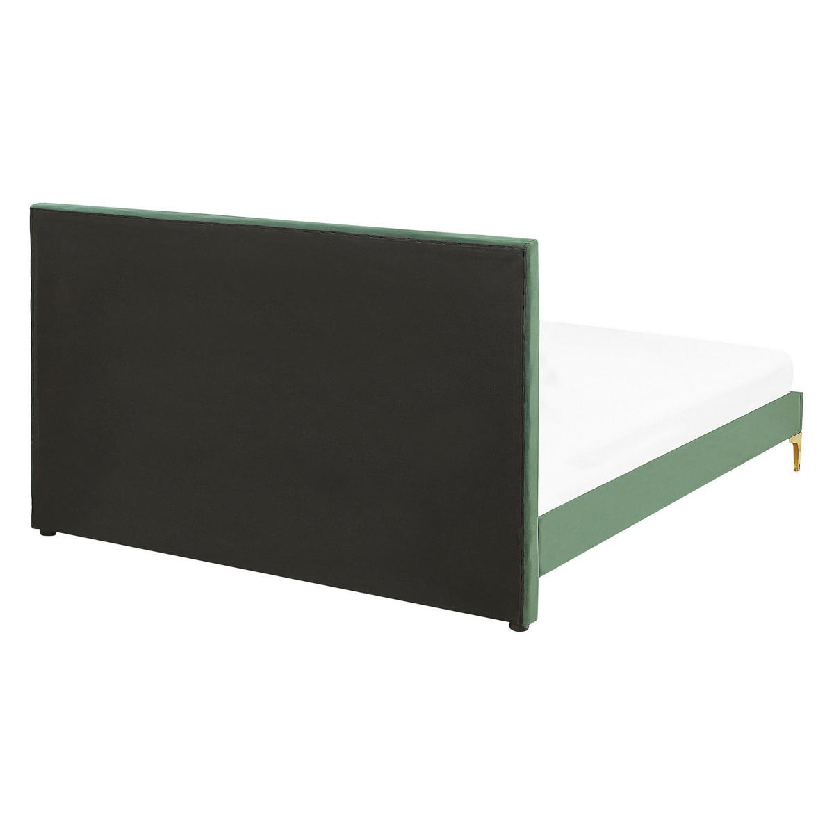 DOPPELBETT 140/200cm Dunkelgrün Limoux - Dunkelgrün, Textil (140/200cm) - Beliani
