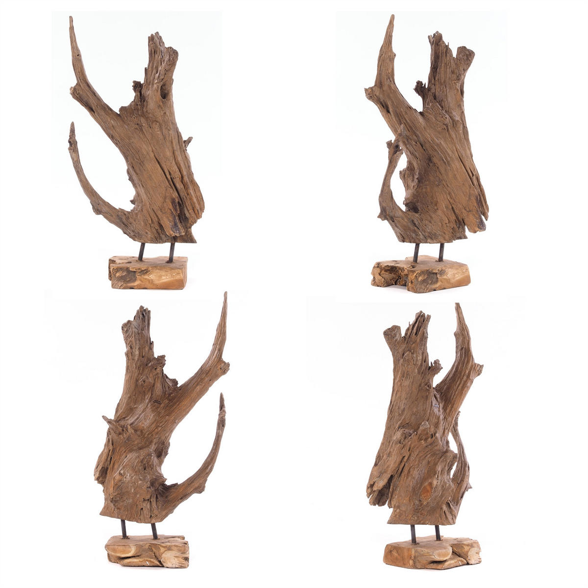 SKULPTUR ROOTS 40 Wurzel Treibholz Unikat naturfarben - Naturfarben, Holz (45/36/30cm) - DESIGN DELIGHTS