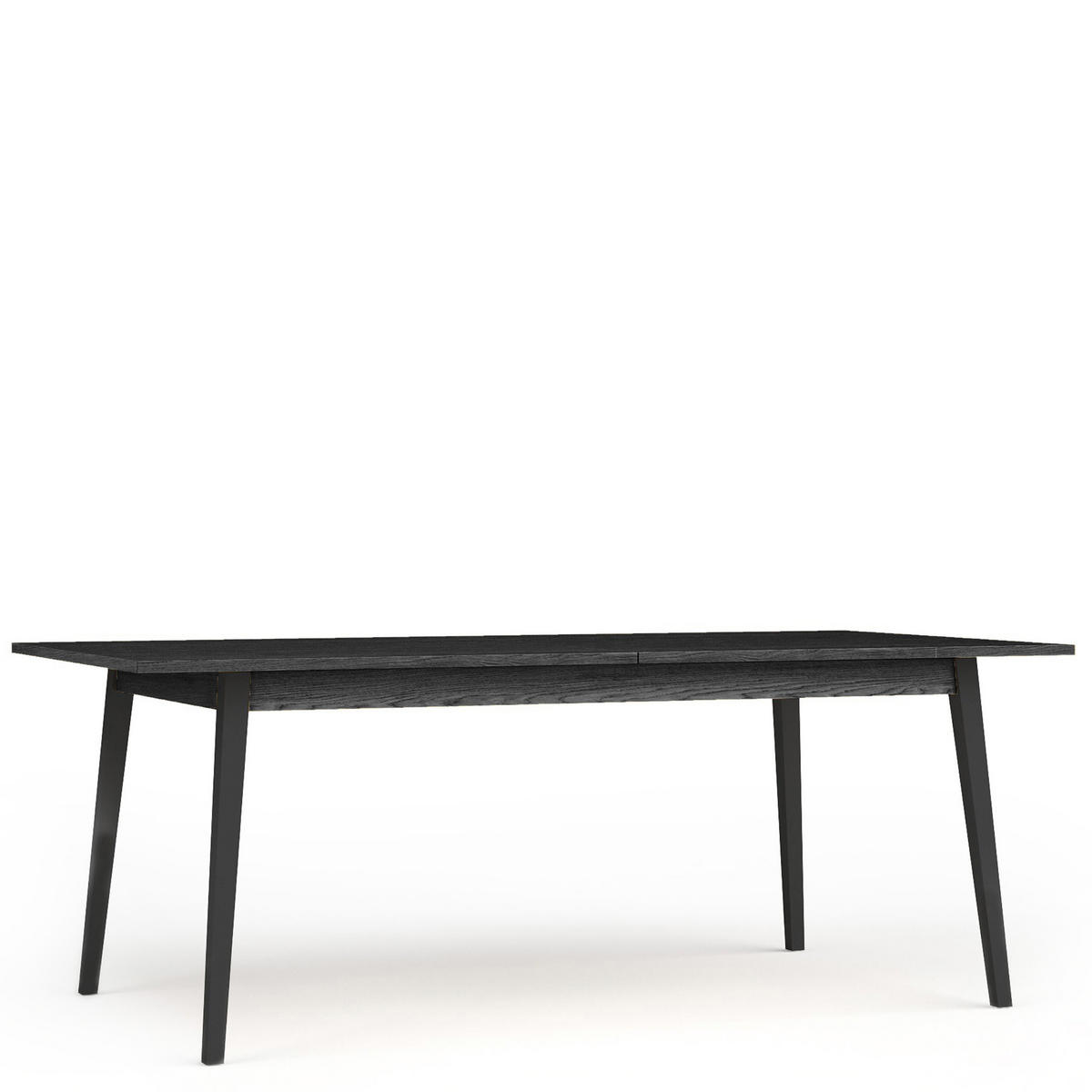 ESSTISCH VIDIS Esszimmer, Ausziehbar - Schwarz, Holzwerkstoff (90/180/76cm) - KONSIMO®