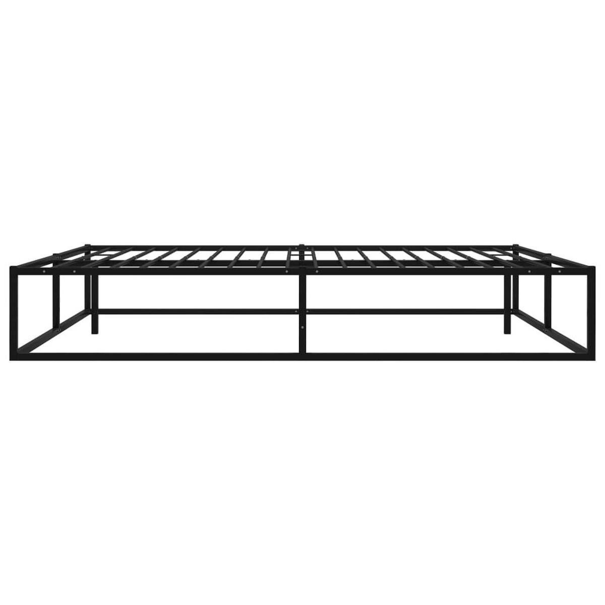 BETTGESTELL Schwarz Metall 160/200 Cm - Schwarz, Metall (160/200cm) - vidaXL
