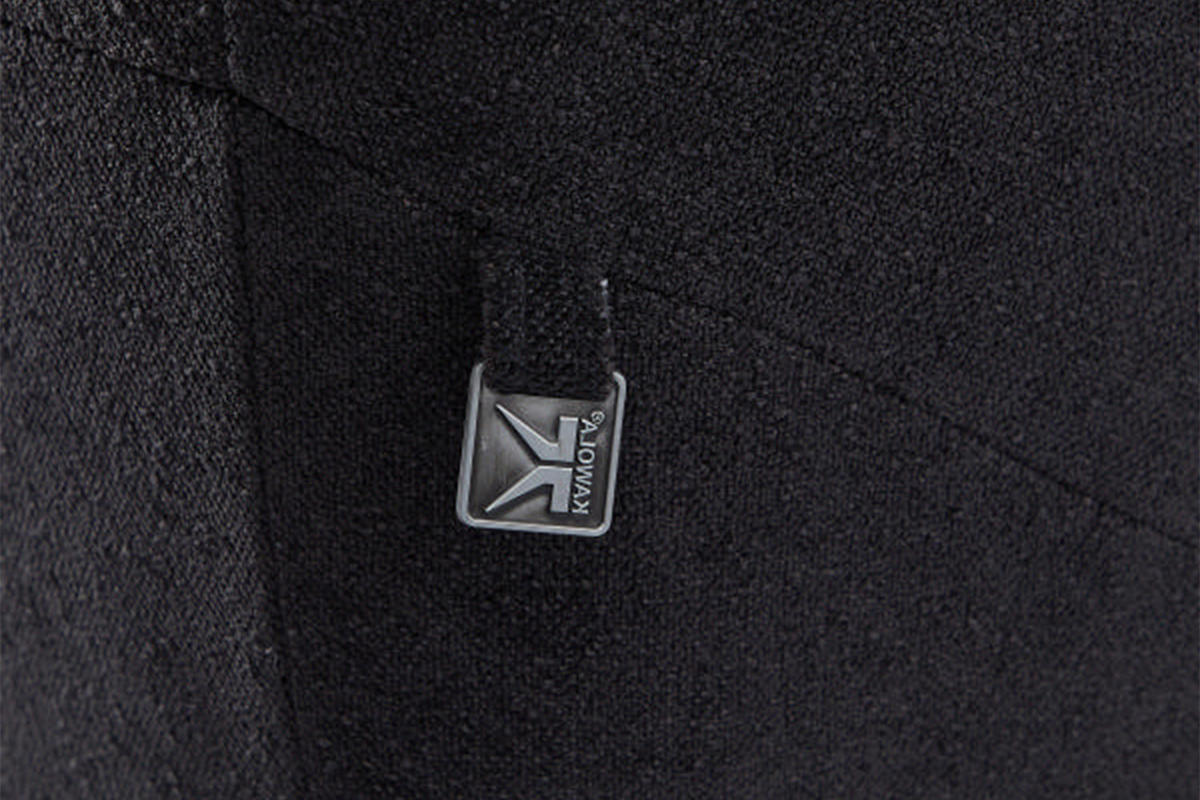 DESIGNSOFA GARBO Schwarz Webstoff - Schwarz, Textil/Metall (280/92/158cm) - KAWOLA