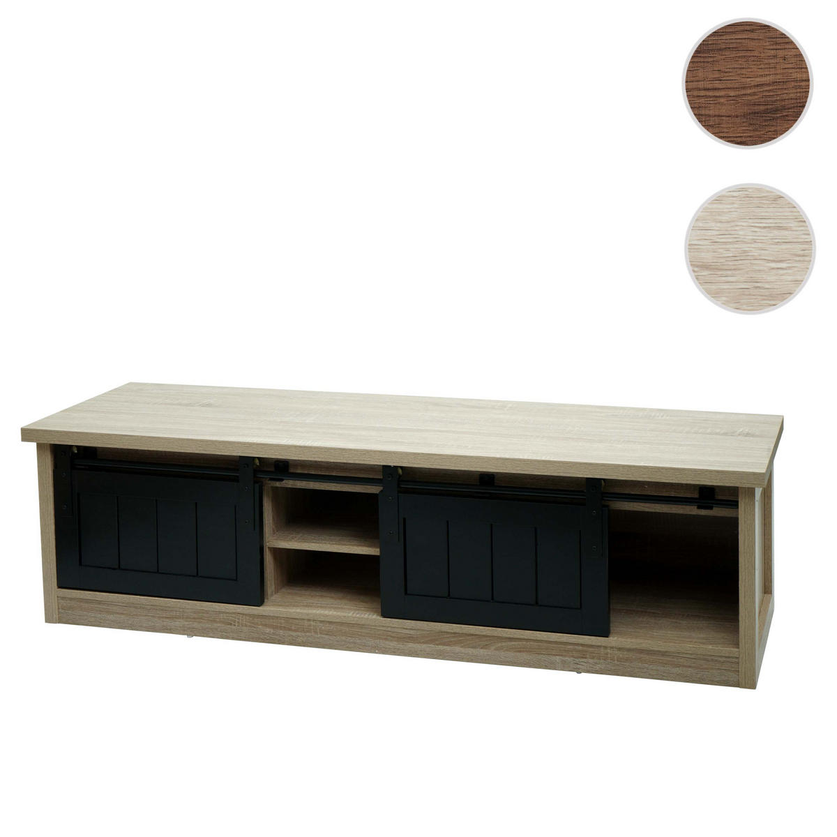 TV-RACK Buche Dekor - Buchefarben, Holz (150/43/40cm) - MCW