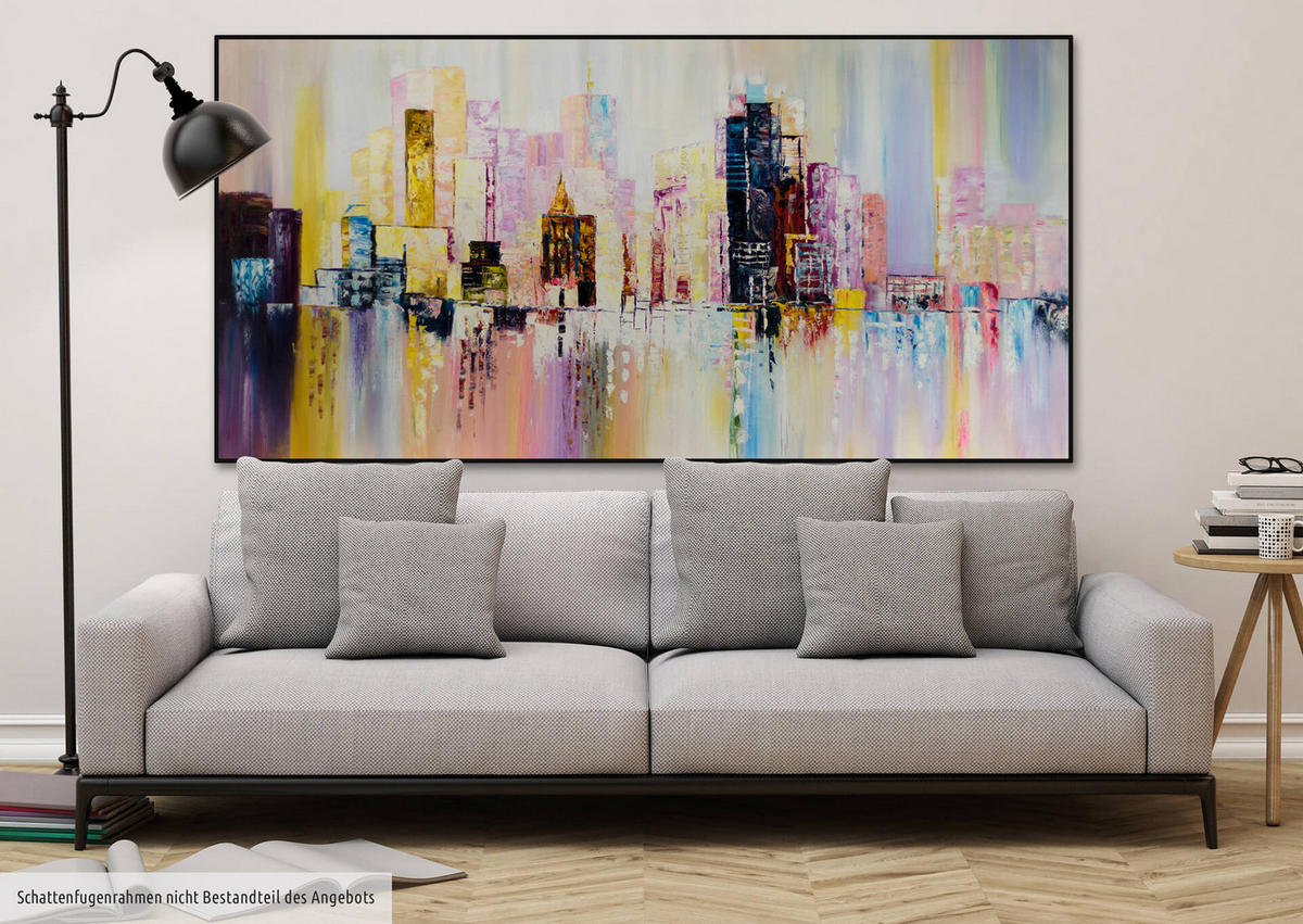ÖLGEMÄLDE XXL Bunt 200/100 cm - Multicolor, Holz/Textil (6.68/100cm) - KUNSTLOFT