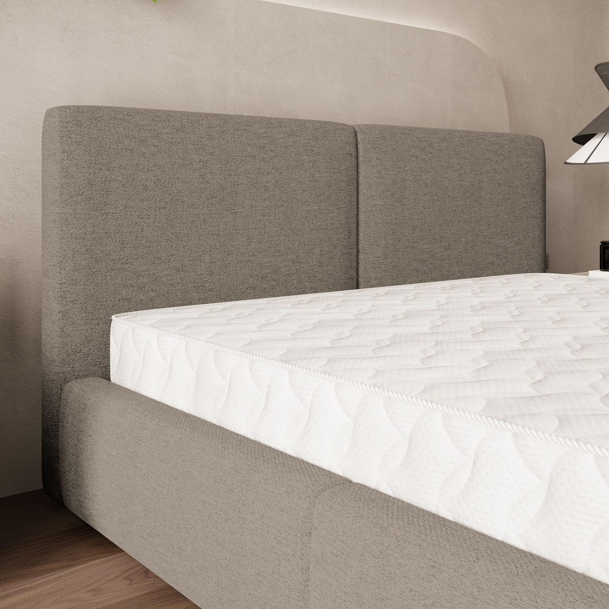 POLSTERBETT FELURO 160x200 cm mit Bettkästen - Braun - Braun, Holz (160/200cm) - MASSENO