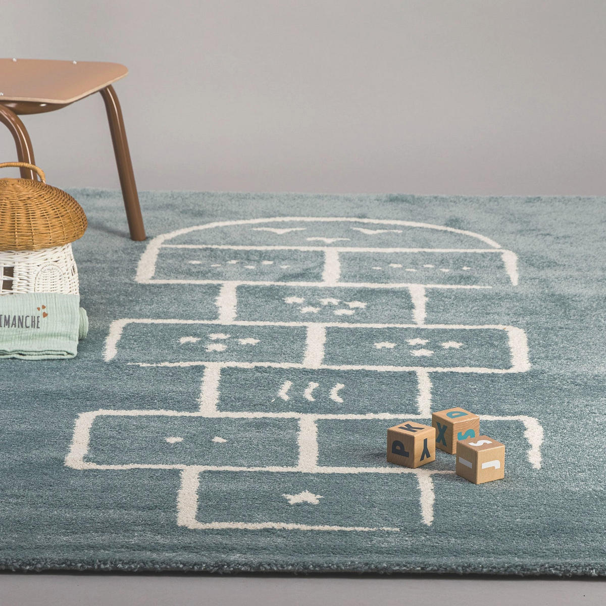 KINDERTEPPICH blau - Blau, Textil (80/150cm) - AFK Living