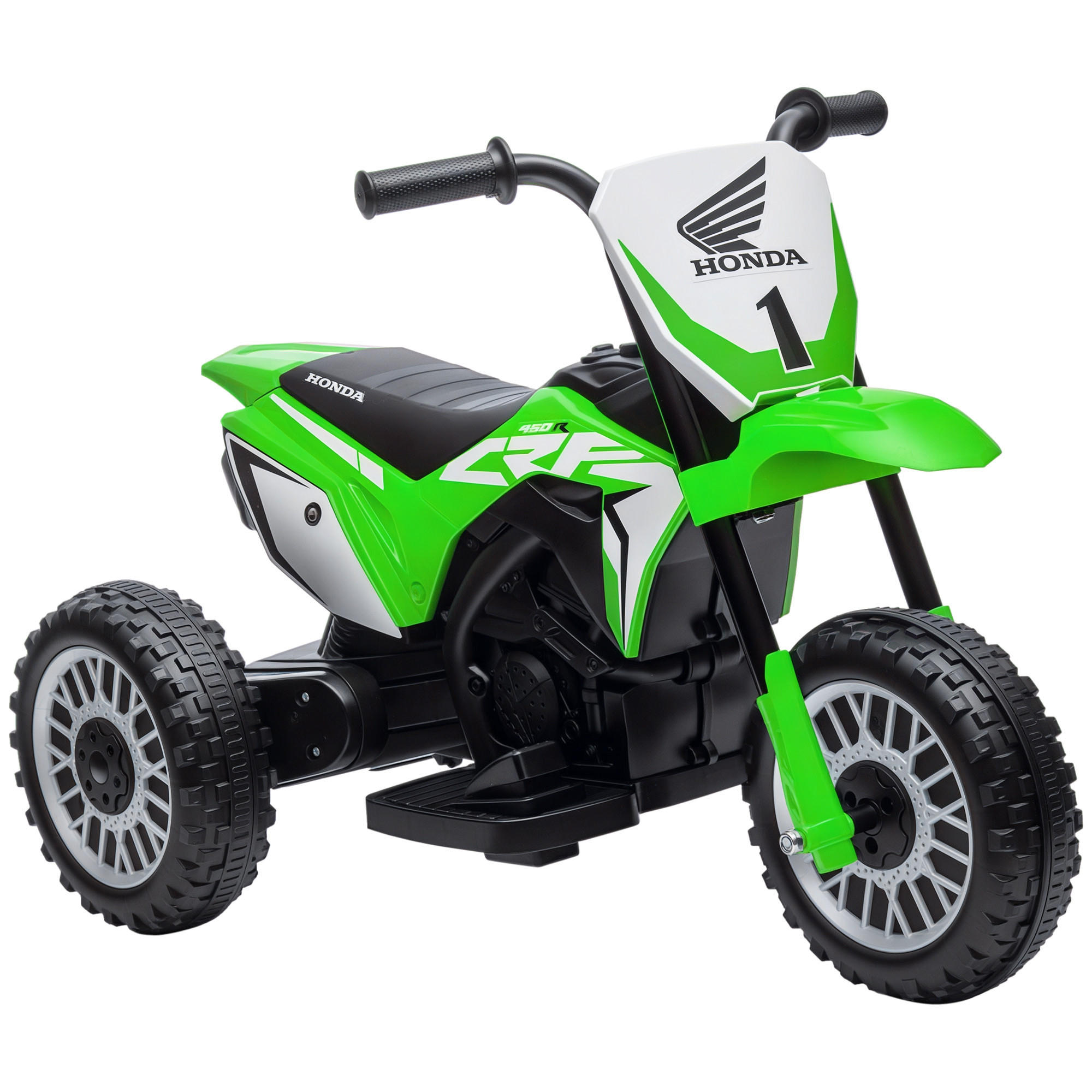 KINDERMOTORRAD DE-06195 mit Soundeffekten und Dreirad-Design Grün - Grün, Kunststoff/Metall (71/40.5/43.5cm) - ComfortXL