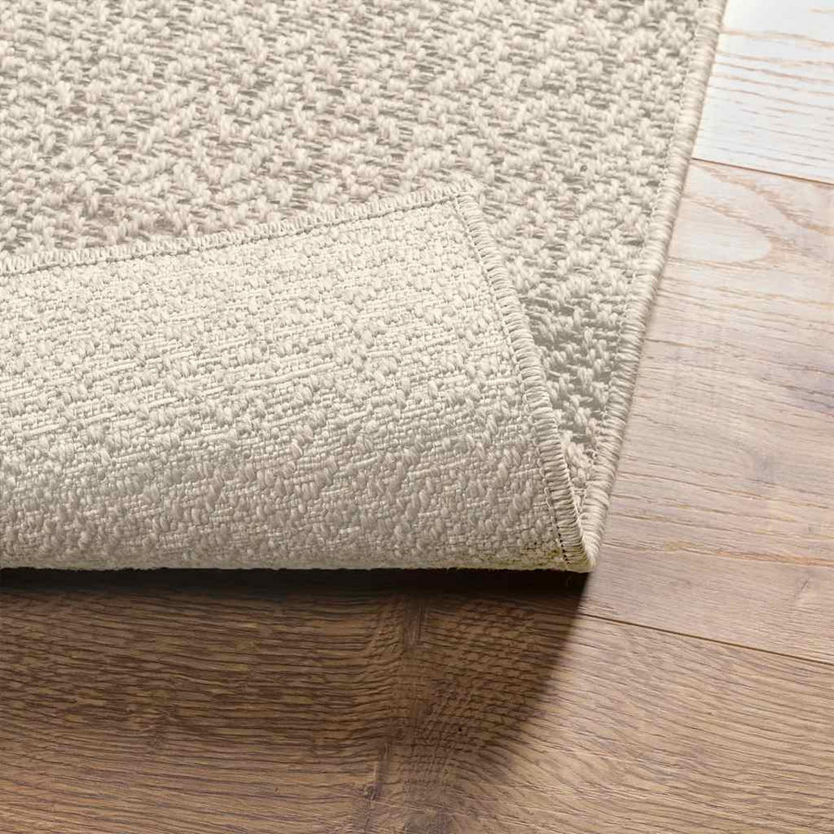 TEPPICH Zizur Creme 240/240 Cm Jute-Optik Indoor Und Outdoor - Creme, Kunststoff (240/240cm) - vidaXL