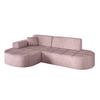 ECKSOFA Ottomane Links TARO-L1 - 243x171x79,5 cm Rosa - Rosa, Holzwerkstoff/Textil (243/171cm) - ALTDECOR