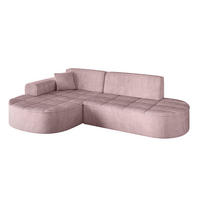 ECKSOFA Ottomane Links TARO-L1 - 243x171x79,5 cm Rosa - Rosa, Holzwerkstoff/Textil (243/171cm) - ALTDECOR