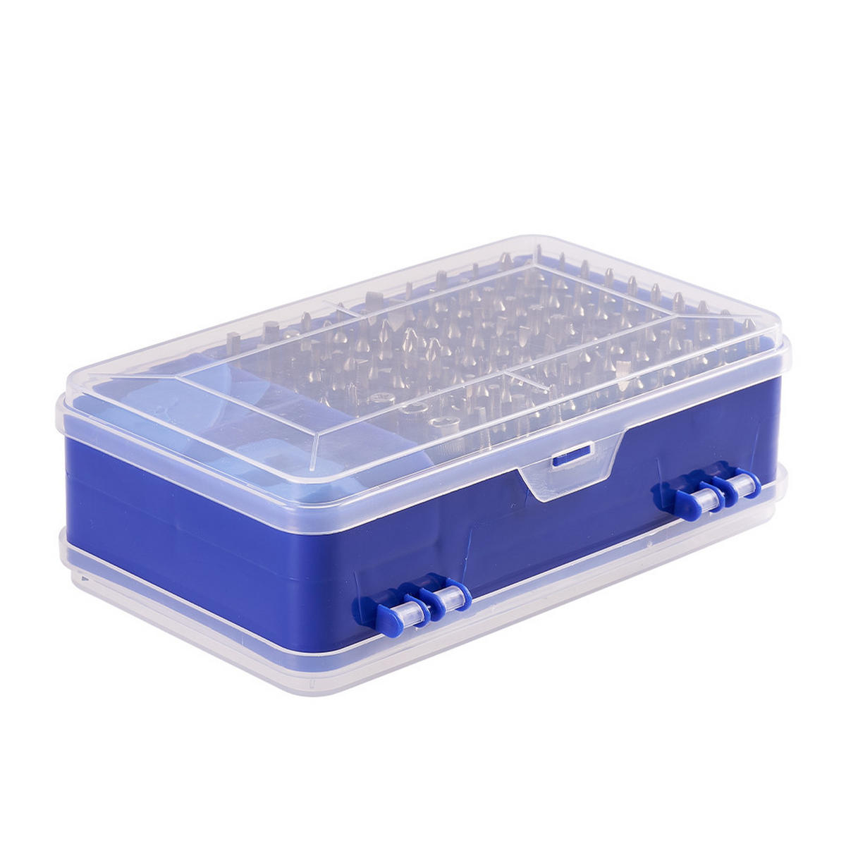 SCHRAUBENDREHER-SET 98 Schraubenbits 115-in-1 multifunktionales in Blau für Feinmechaniker 17,8 x 10,5 x 5,1 cm - Blau, Metall (10.5/17.8/5.1cm) - Livingandhome