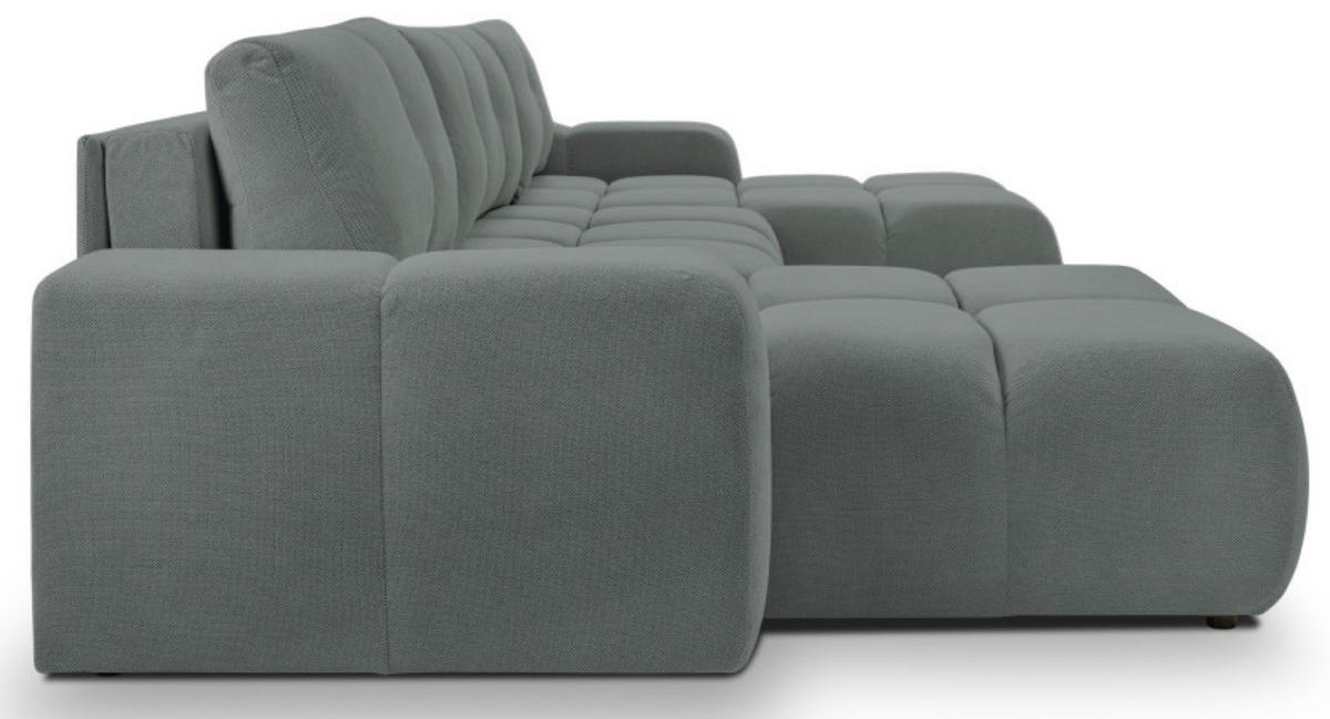 ECKSOFA Popiel Curio 93 Mit Schlaffunktion - Grau, Textil (359/177cm) - Sepro Meble