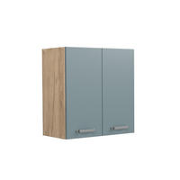 HÄNGESCHRANK R-Line Blau-Grau 60 cm - Honigeiche/Eiche Wotan, Holzwerkstoff (60/60/31cm) - Vicco