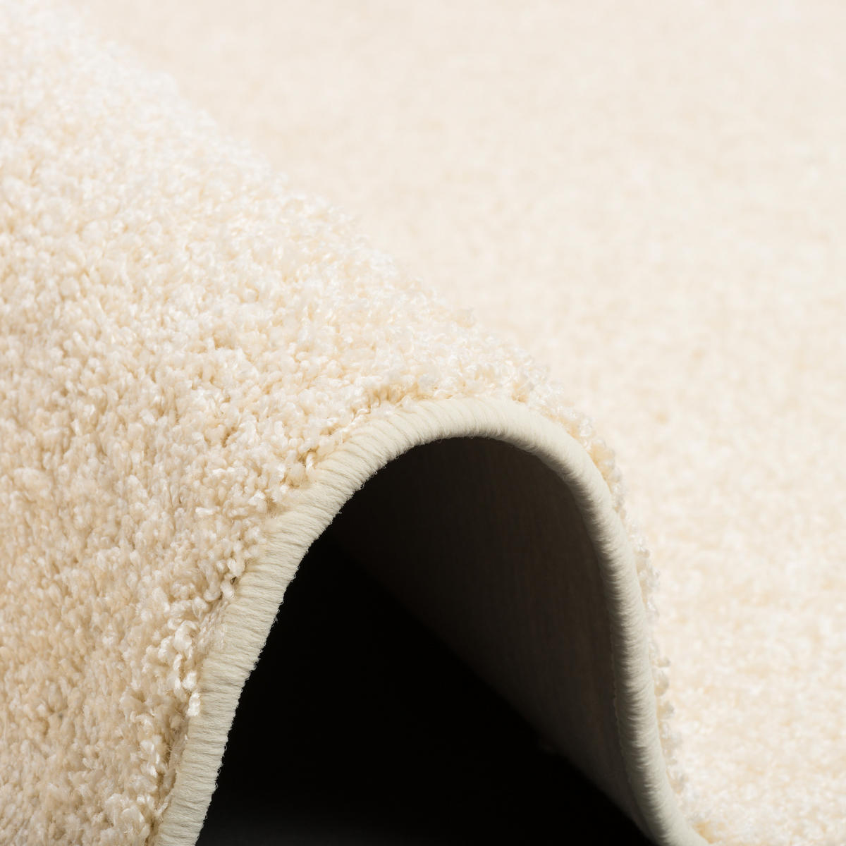 HOCHFLOR VELOURS TEPPICH LÄUFER MONA - Creme, Textil (80/320cm) - Snapstyle